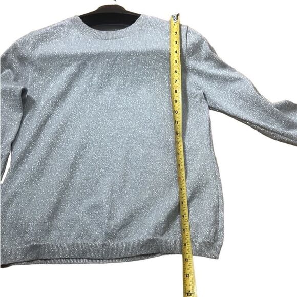BANANA REPUBLIC FINE‎ ITALIAN MERINO METALLIC SWEATER SIZE L - Picture 3 of 5